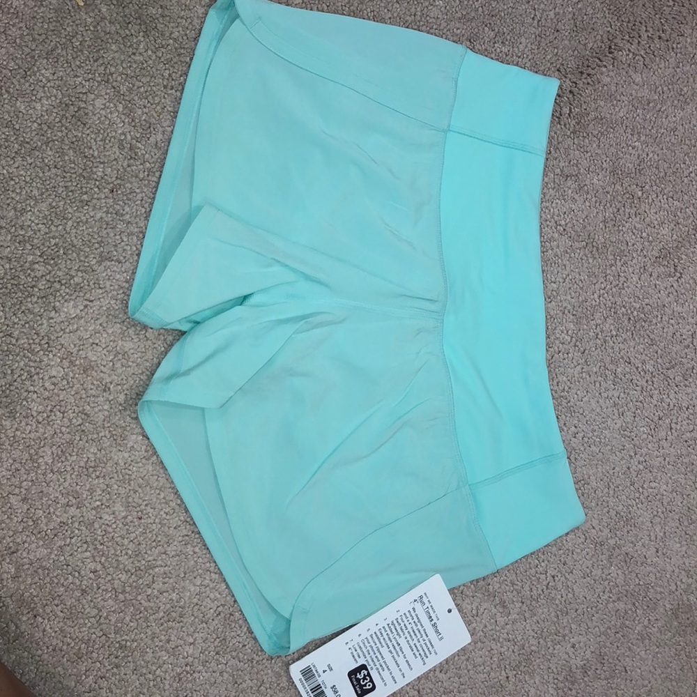 Lululemon turquoise blue athletic shorts!